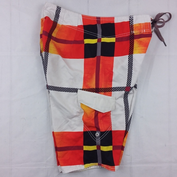 Billabong Board Shorts Tie Multi Color Polyester - Picture 2 of 6